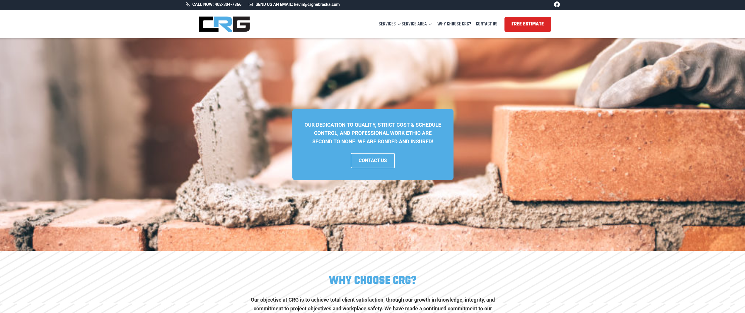 Commercial Restoration Website Design by Hanus Tech Solutions